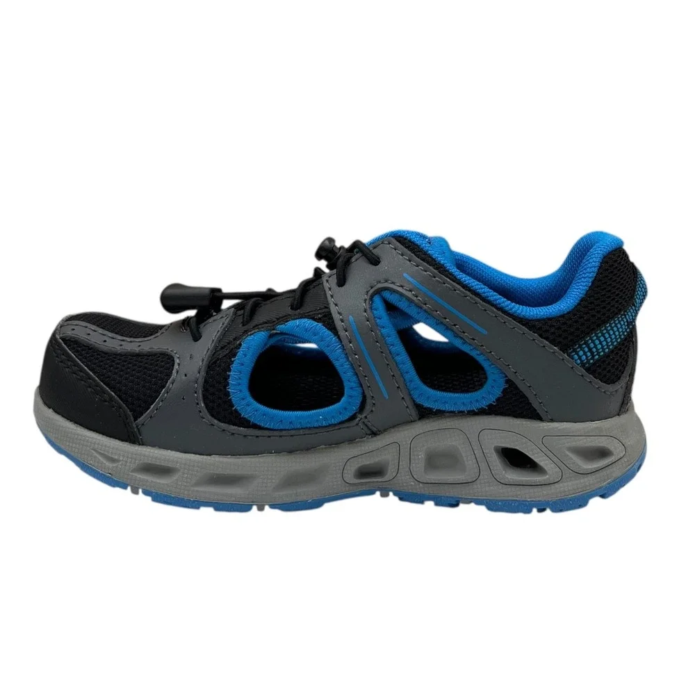 Columbia Toddler Boys Hybrid Water Shoes Size 10 Blue Black Fisherman Closed Toe